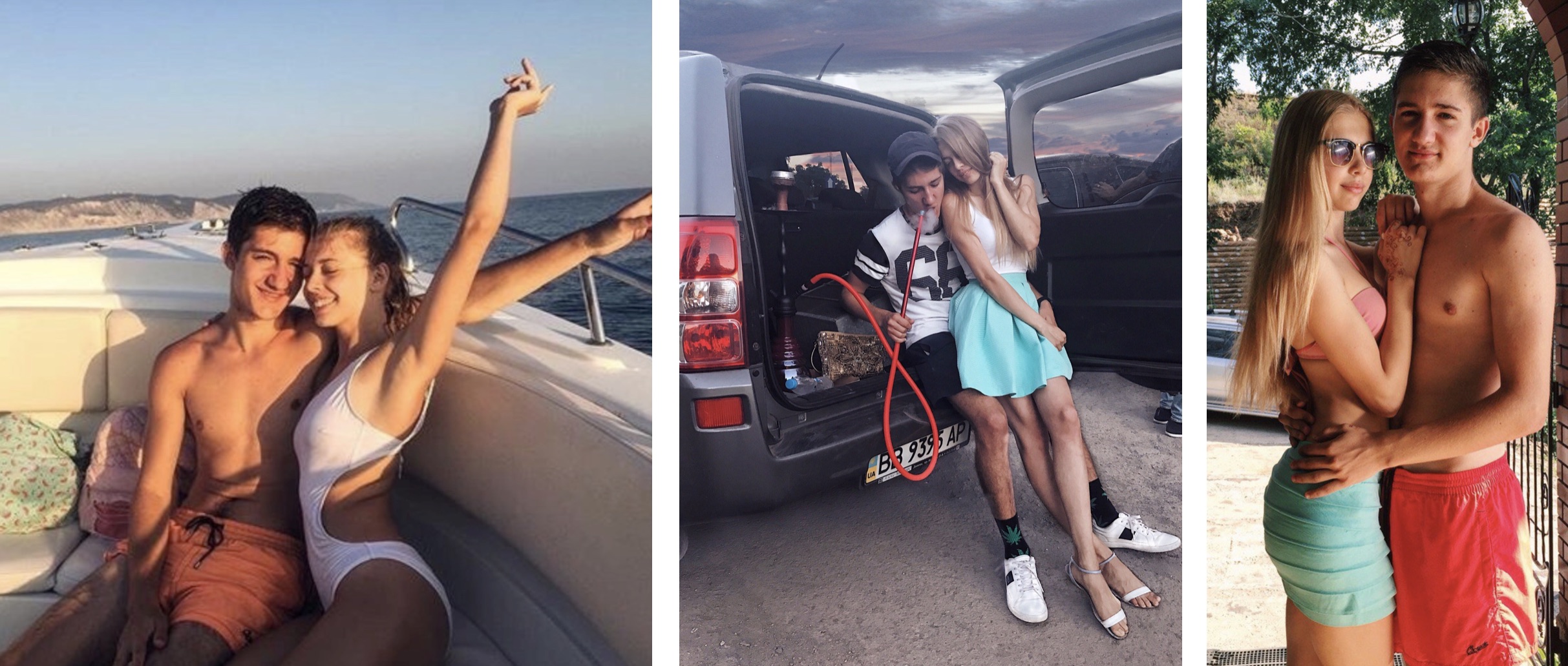 Милана и Сергей вместе со школы